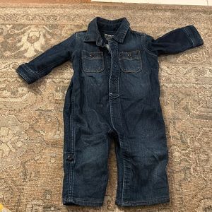 Baby Gap Denim Jumpsuit